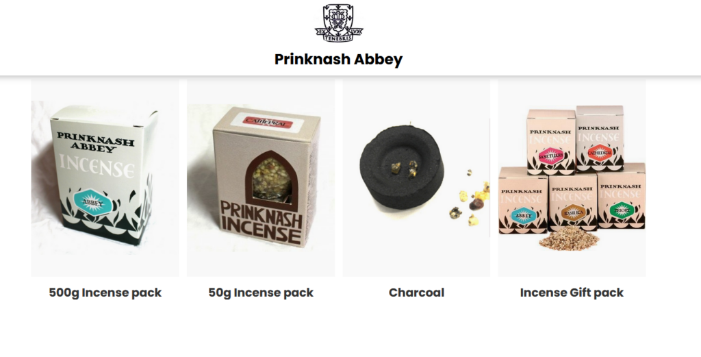 Header - Vivid Aromas Prinknash Abbey Resin Incense