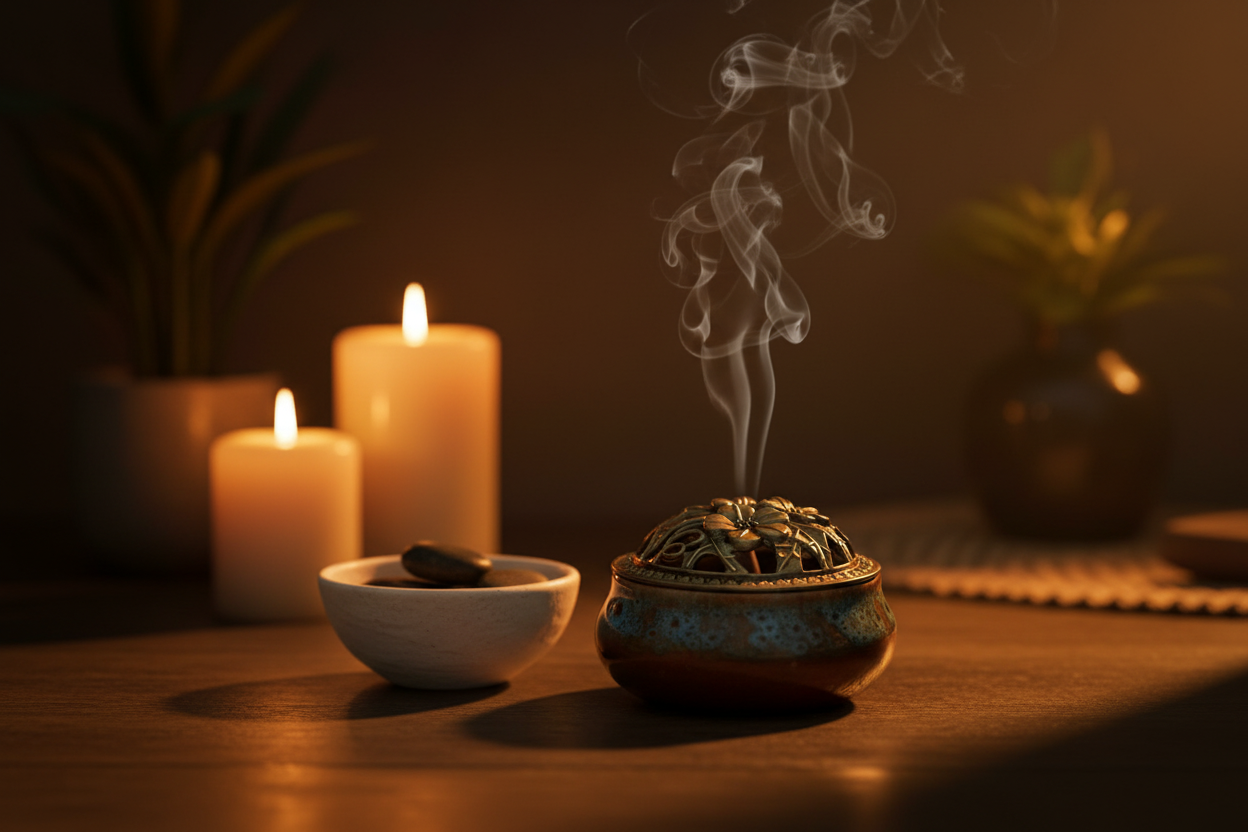 Home meditation space hero image