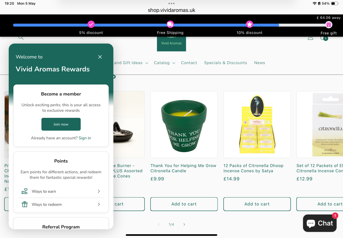 Join the Loyalty Rewards Program – Vivid Aromas