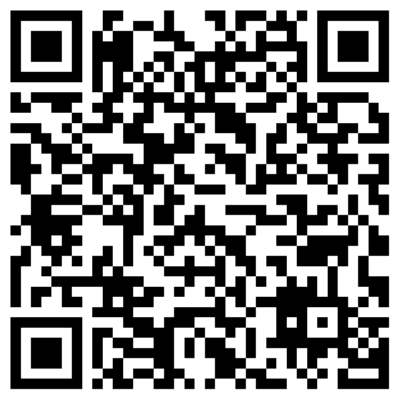 QR code that can be scanned with a smartphone to open a link.