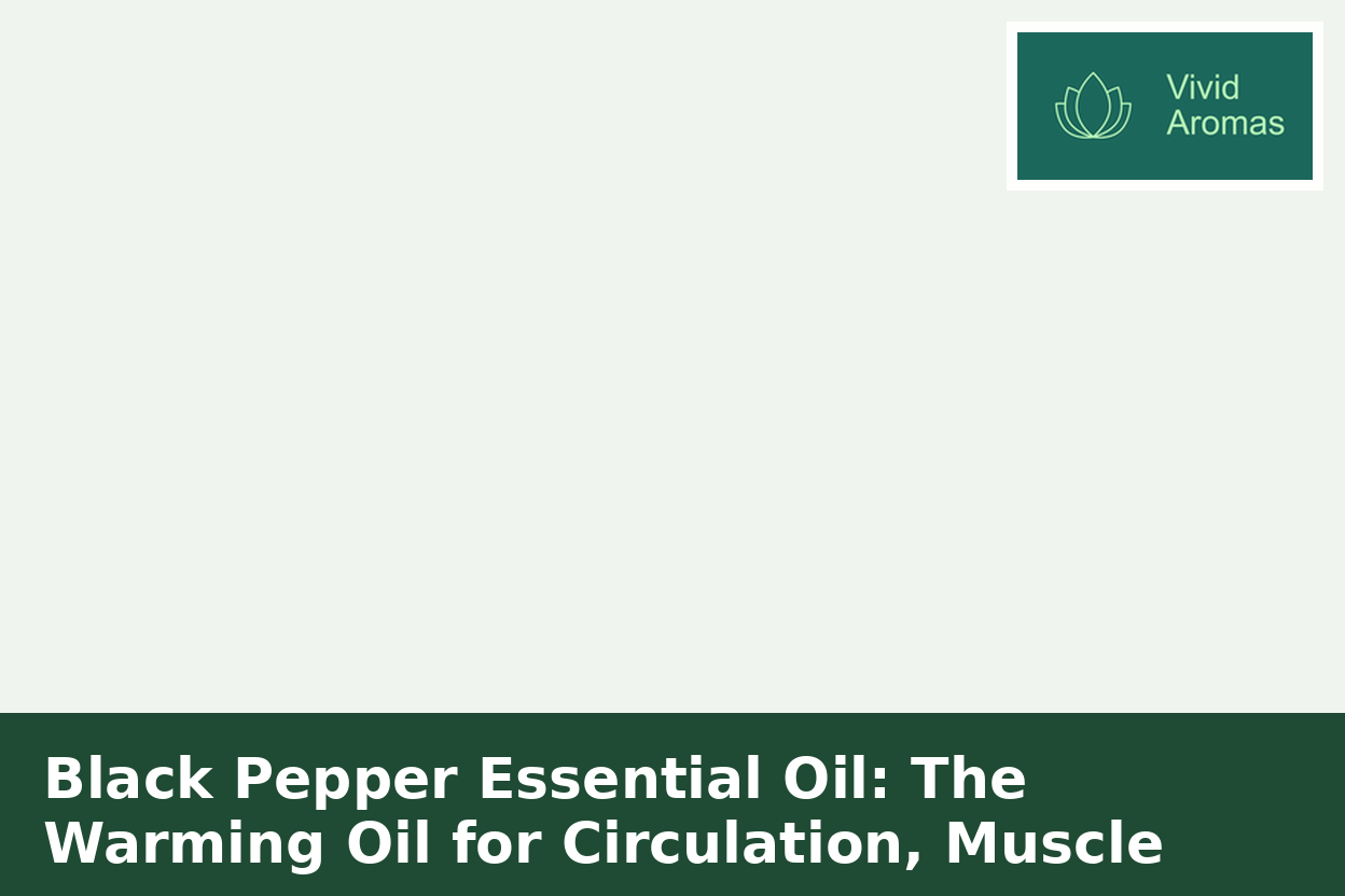 Black Pepper Essential Oil: The Warming Oil for Circulation, Muscle Relief, and Motivation