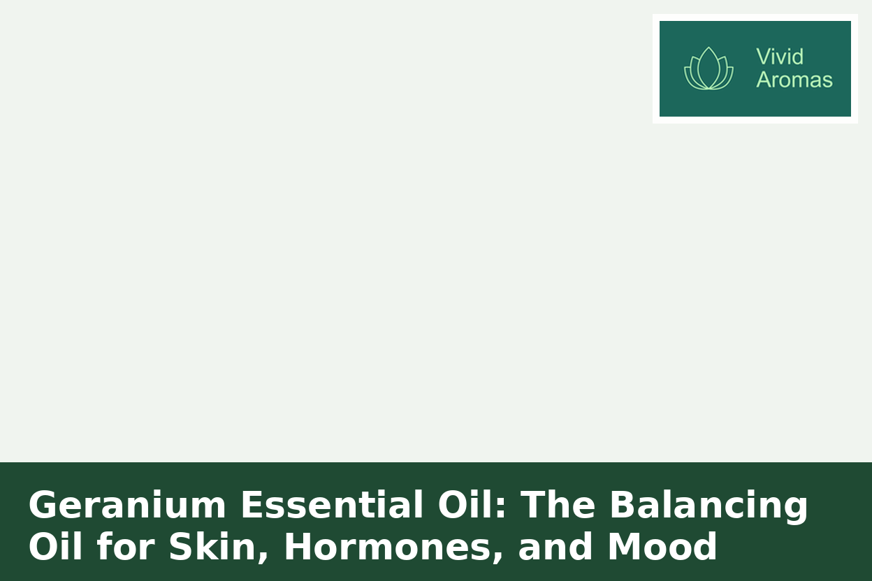 Geranium Essential Oil: The Balancing Oil for Skin, Hormones, and Mood