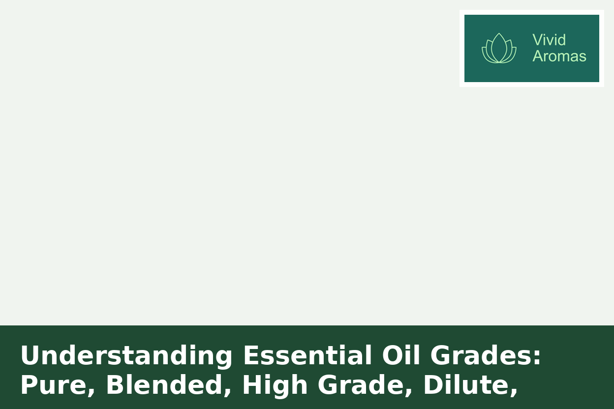 Understanding Essential Oil Grades: Pure, Blended, High Grade, Dilute, Roll-Ons & Organic